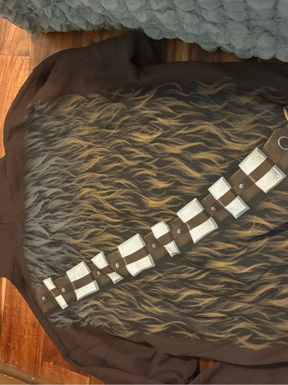 Disney Parks Star Wars Chewbacca Costume Hoodie XL Brown Pullover Wookiee - Picture 6 of 6